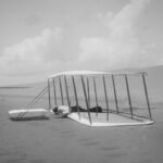 Orville wright in 1901 after his glider flight in kitty hawk, North Carolina